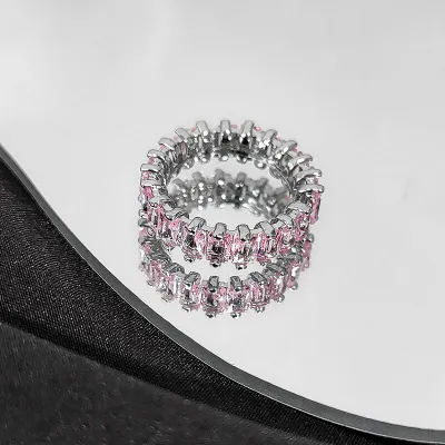 Women's Fashion Heart Shaped Rhinestone Alloy Decorative Ring