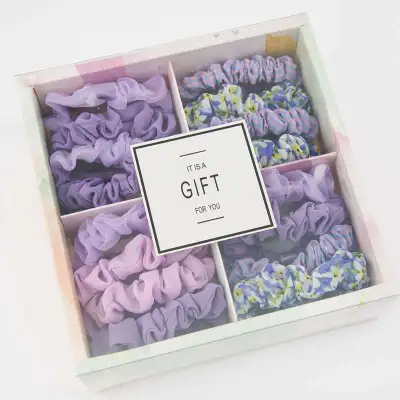 18pcs/set Sweet Simple Elastic Fabric Hair Bands