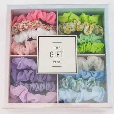 18pcs/set Sweet Simple Elastic Fabric Hair Bands