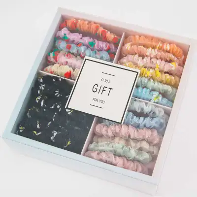 18pcs/set Sweet Simple Elastic Fabric Hair Bands