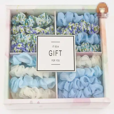 18pcs/set Sweet Simple Elastic Fabric Hair Bands