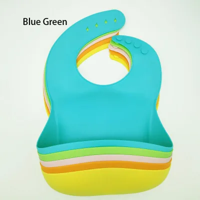 Baby Anti-dirty Waterproof Silica Gel Bibs for Unisex Kids
