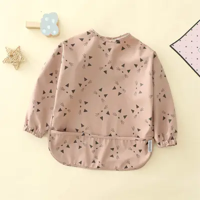 Baby Cartoon Anti-dirty Waterproof Recycled Polyester Clothes Bib Unisex