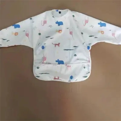 Baby Cartoon Anti-dirty Waterproof Recycled Polyester Clothes Bib Unisex