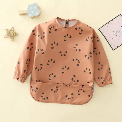 Baby Cartoon Anti-dirty Waterproof Recycled Polyester Clothes Bib Unisex