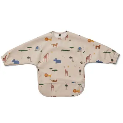 Baby Cartoon Anti-dirty Waterproof Recycled Polyester Clothes Bib Unisex