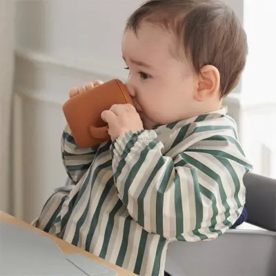 Baby Cartoon Anti-dirty Waterproof Recycled Polyester Clothes Bib Unisex