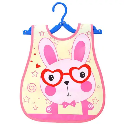 Baby Cartoon Animal Pattern Waterproof EVA Bib for Kids