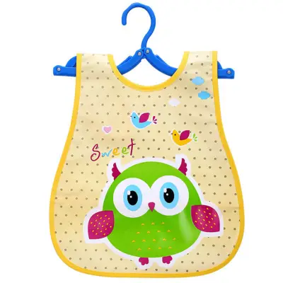 Baby Cartoon Animal Pattern Waterproof EVA Bib for Kids