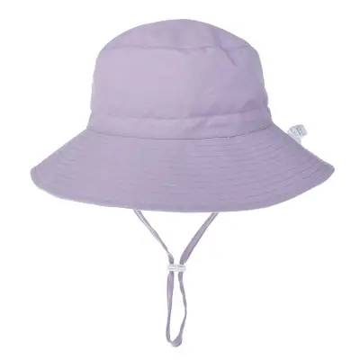 Kids Cotton Sun Hat - Solid Color Floral Flat Top Unisex Accessories