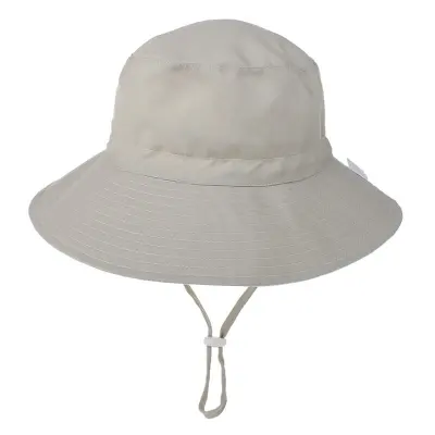 Kids Cotton Sun Hat - Solid Color Floral Flat Top Unisex Accessories