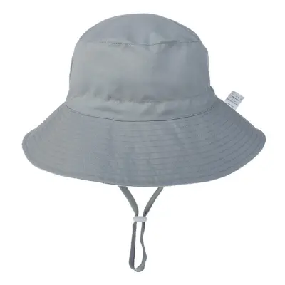 Kids Cotton Sun Hat - Solid Color Floral Flat Top Unisex Accessories