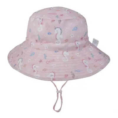 Kids Fashion Cartoon Pattern Cotton Bucket Hat Sun Protection