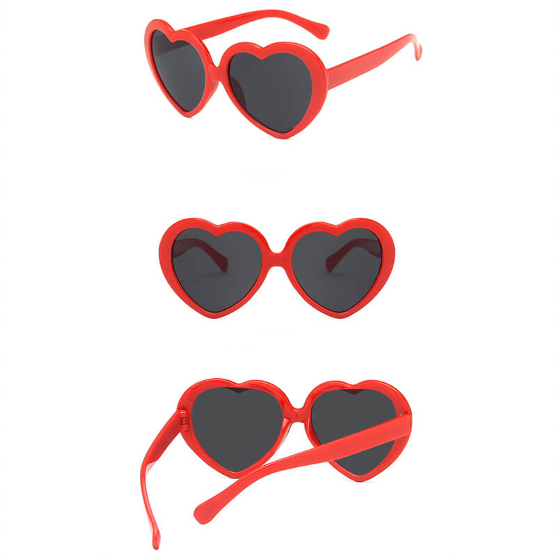 Disco Party Decoration Heart Shaped Sunglasses Bat Wings Decor Halloween  Costume Eyewear for Women – the best products in the Joom Geek online store