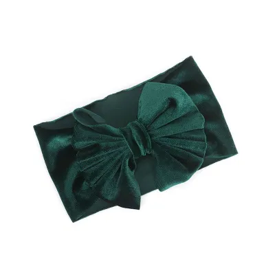 14 Colors Oversized Bowknot Decor Kids Velvet Headband