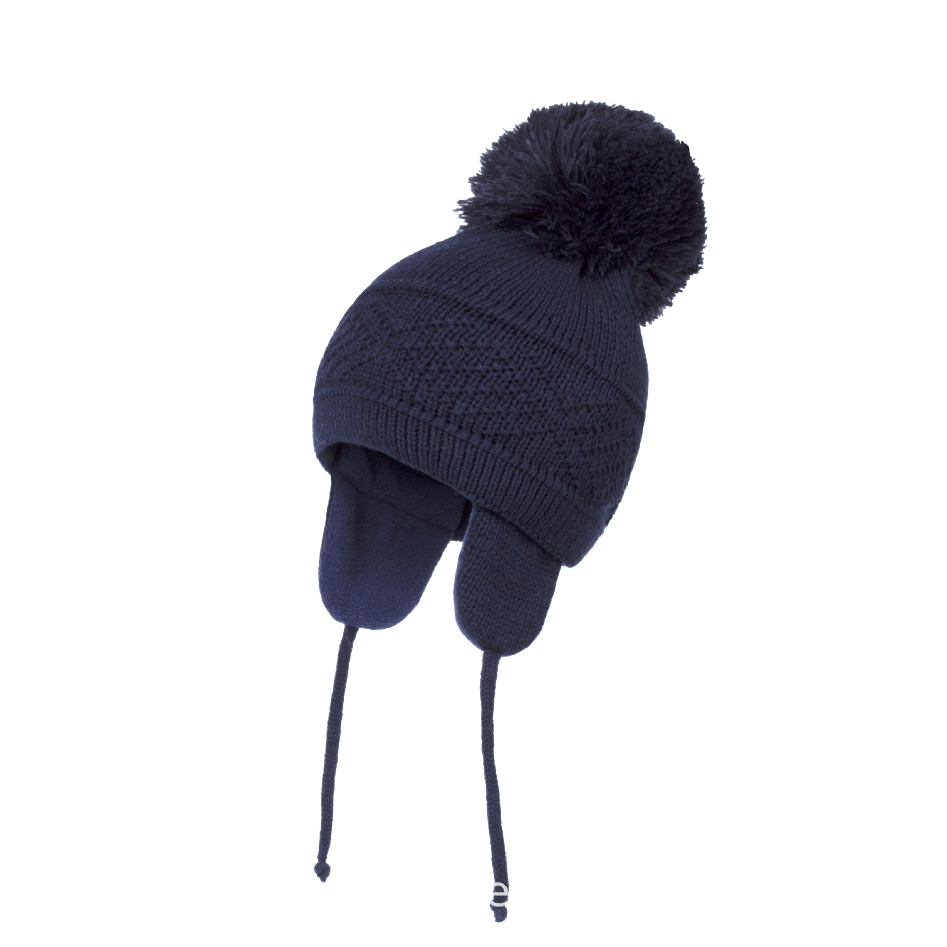 Wholesale Children Plush Ball Decor Ear Protection Knitted Hat