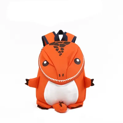 Children Cartoon 3D Dinosaur Backpack Unisex Toddler Oxford Cloth School Bag