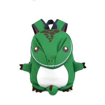 Children Cartoon 3D Dinosaur Backpack Unisex Toddler Oxford Cloth School Bag