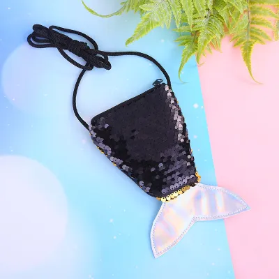 Fashion Sequins Fishtail Crossbody Bag for Kids