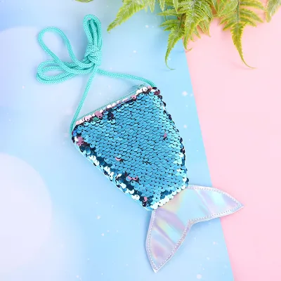 Fashion Sequins Fishtail Crossbody Bag for Kids