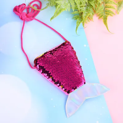 Fashion Sequins Fishtail Crossbody Bag for Kids