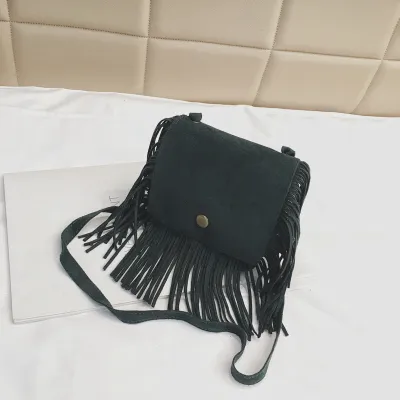 Children Fashion Leopard Print Tassel Crossbody PU Leather Bag for Toddler Unisex