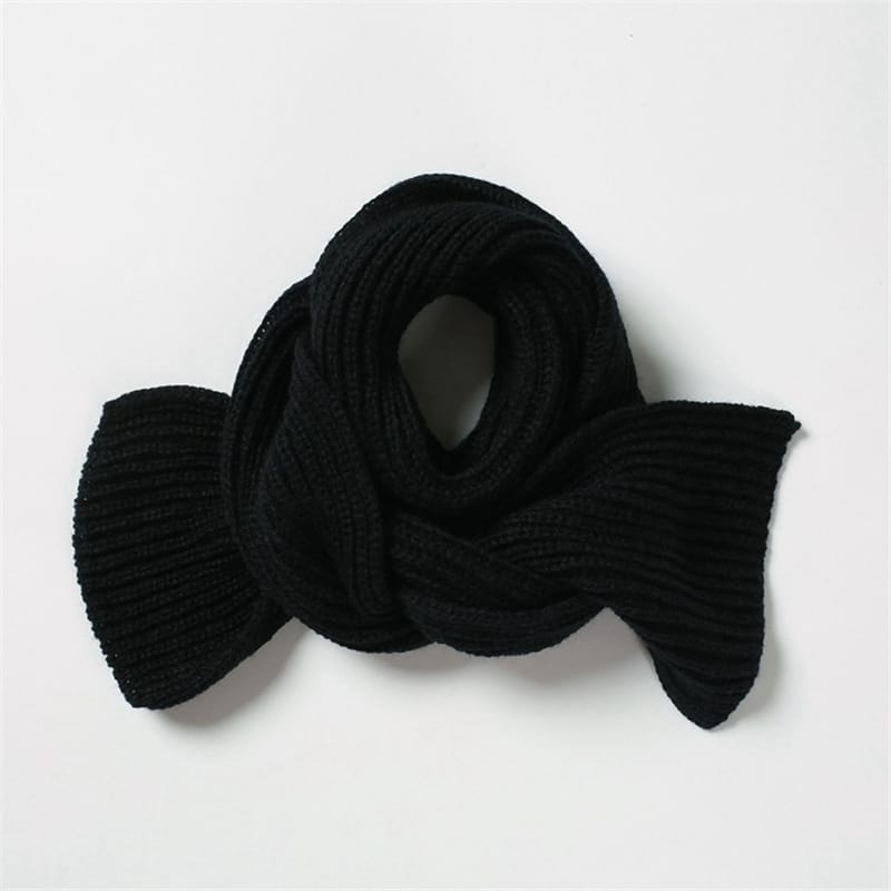 Wholesale Kids Solid Color Warm Knitting Scarf