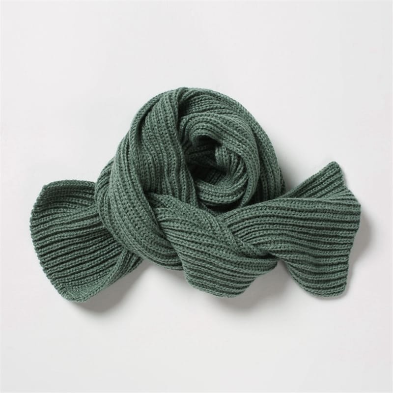 Wholesale Kids Solid Color Warm Knitting Scarf