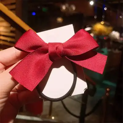 Solid Color Satin Bowknot Hair Clips for Girls Kids Accessories