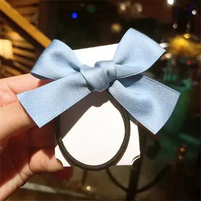 Solid Color Satin Bowknot Hair Clips for Girls Kids Accessories