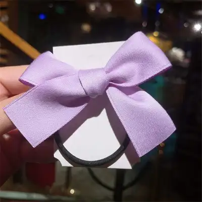 Solid Color Satin Bowknot Hair Clips for Girls Kids Accessories
