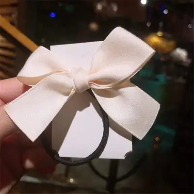 Solid Color Satin Bowknot Hair Clips for Girls Kids Accessories