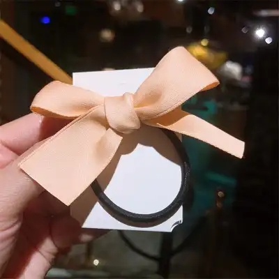 Solid Color Satin Bowknot Hair Clips for Girls Kids Accessories