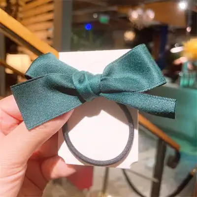 Solid Color Satin Bowknot Hair Clips for Girls Kids Accessories