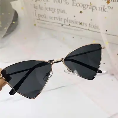 Kids Personality Triangle Frame Sunglasses with Metal Frame and AC Lens