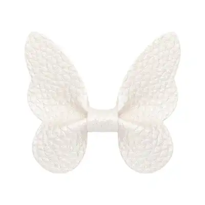 Girls Simple Solid Color Butterfly Bowknot Fabric Bobby Pin Hair Clip