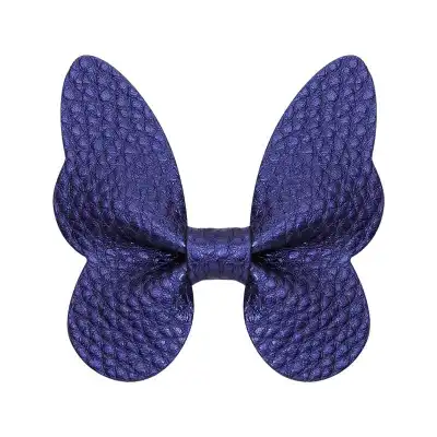 Girls Simple Solid Color Butterfly Bowknot Fabric Bobby Pin Hair Clip