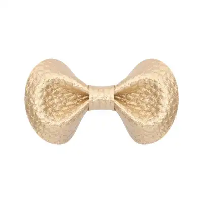 Girls Simple Solid Color Butterfly Bowknot Fabric Bobby Pin Hair Clip