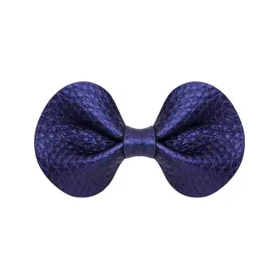 Girls Simple Solid Color Butterfly Bowknot Fabric Bobby Pin Hair Clip
