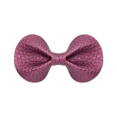 Girls Simple Solid Color Butterfly Bowknot Fabric Bobby Pin Hair Clip