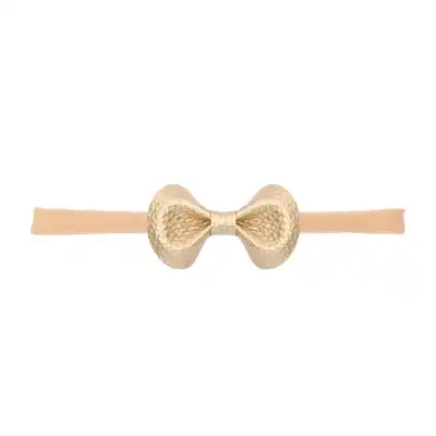 Girls Simple Solid Color Butterfly Bowknot Shaped Headband Hair Accessories