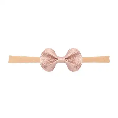 Girls Simple Solid Color Butterfly Bowknot Shaped Headband Hair Accessories