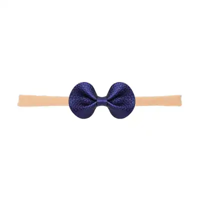 Girls Simple Solid Color Butterfly Bowknot Shaped Headband Hair Accessories