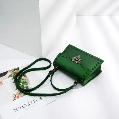 Girls Fashion Frosted Matte Rivet Design Crossbody Bags for Kids