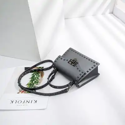 Girls Fashion Frosted Matte Rivet Design Crossbody Bags for Kids
