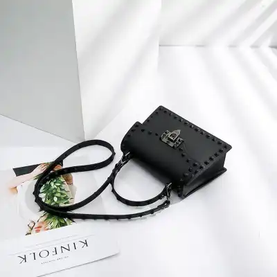 Girls Fashion Frosted Matte Rivet Design Crossbody Bags for Kids
