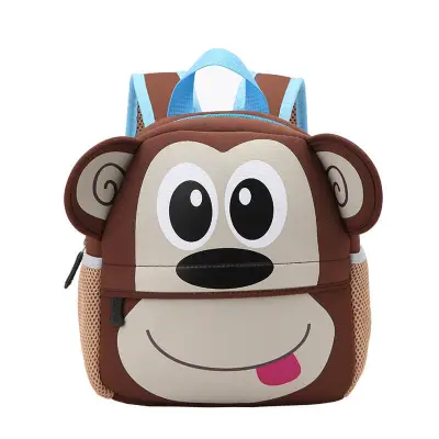 Kids Cartoon Animals Shape Waterproof Kindergarten Backpack Unisex Toddler Small 20L