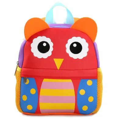 Kids Cartoon Animals Shape Waterproof Kindergarten Backpack Unisex Toddler Small 20L