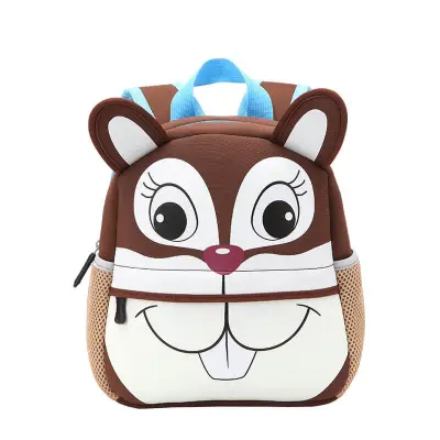 Kids Cartoon Animals Shape Waterproof Kindergarten Backpack Unisex Toddler Small 20L