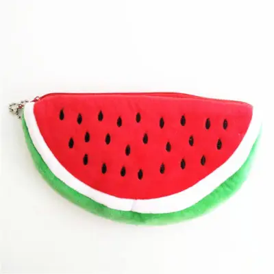 Kids Creativity Fruit Shape Stationery Bag Watermelon Plush